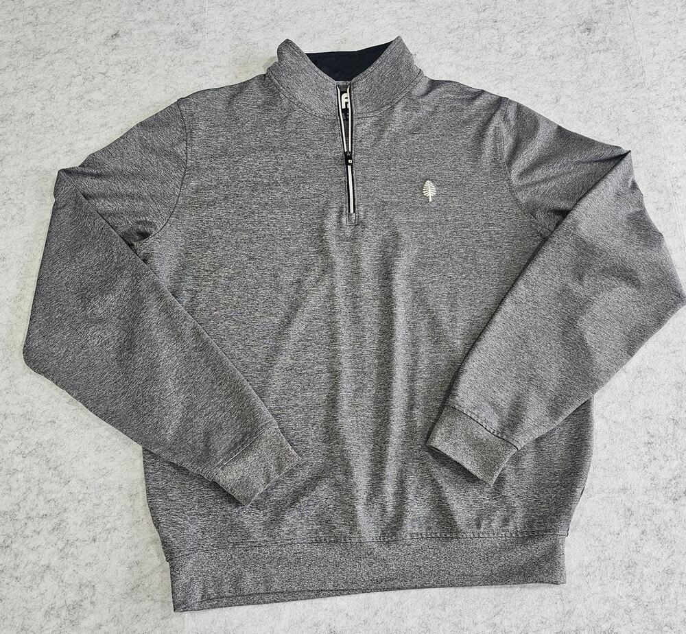 FootJoy Performance Stretch 1/4 Zip Golf Pullover Gray Men's Sz M, New